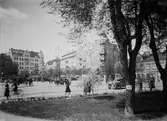 Folkliv på järntorget, ca 1935