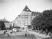 Trafik på Storgatan, 1930-tal