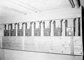 Gasmätare på Örebro stads gasverk, 1920-tal