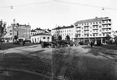 Bilparkering på Våghustorget, 1940-tal