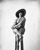 Cirkusdrottningen Baptista Schreiber 1912 ca