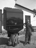 Man vid gasgenerator, 1941