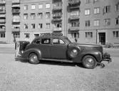 Bil med gasgenerator, juni 1942