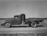 Lastbil med gasgenerator, maj 1942