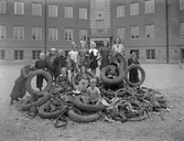 Insamling av gummiskrot, 1941