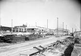 Byggarbetsplats, 1950