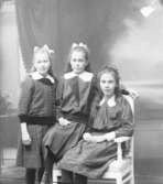 Porträtt på tre flickor, 1918