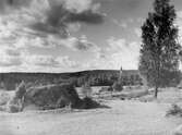 Vy mot Hidinge kyrka, 1950-tal