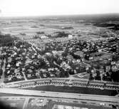 Flygfoto över Hjärsta mot norr, 1960-tal