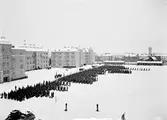 Uppställning på Kaserngården, 1948-02-09