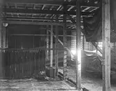 Inpregnering och torkrum i presenningsverkstaden, 1904