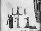 Domkrafter som används vid centralverkstäderna, 1905