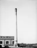 Skorsten vid lokverkstaden på centralverkstäderna, 1907