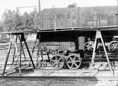 Uppställning utanför plåtslagarverkstaden vid centralverkstäderna, 1902-1910