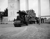 Ångvält på örebroutställningen, 1928