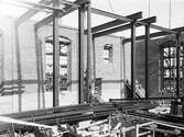 Byggnation av ångcentralen vid CV, 1914
