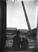 Rivning av skorsten, 1921