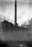 Skorsten vid ångcentralen vid Centralverkstäderna, 1902-1909