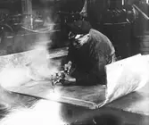 Reparation av  lokpanna, 1902-1909