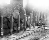 Buffertstång i plåtslagarverkstaden, 1902-1909