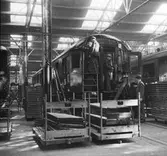 Arbete med inredning i vagnverkstaden, 1902-1909