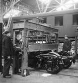 Arbete med boggie i vagnverkstaden, 1902-1909