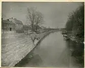 Svartån utefter Hamngatan i Västerås.
