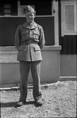P-O Pettersson i uniform under beredskapstiden.