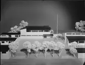 MODELL AV LEGATIONSBYGGNAD I TOKYO