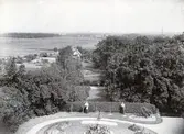Utsikt från Karlslunds gård mot öster, 1890-tal