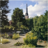 Västerås, Kyrkbacken.
Botaniska trädgården, Vasagatan 31.
