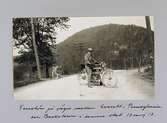 Erik Fernström på motorcykel mellan Everett och Bucktown i Pennsylvania, 1913-05-10
