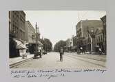 Gatubild från Warsaw, Indiana, med Hotel Hays där Dieden med sällskap bodde under en vecka, 1913-06-11
