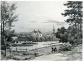 Västerås.
Akvarell av Rudolf Gagge 1875, föreställande Östertull med Sommarro.