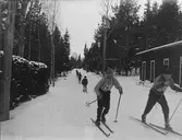Skidtävling vid Hemsö församlingshus
