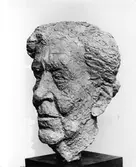 Skulptur av okänd  person.