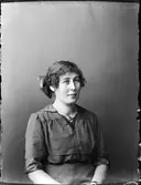 Emma Westerlund från Kavarö, Börstil socken, Uppland 1918