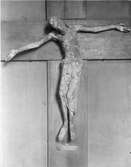 Krucifix med medeltida skulptur