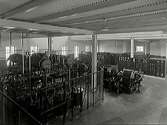 Interiörbild från radiostationen i Grimeton. Industriminne som blev världsarv 2004 såsom elektromekanisk långvågssändare för telegrafi från 1920-talet.