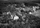 Flygfoto över Borgsjö kyrka.
