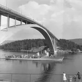 Fartyget Mode vid Sandöbron

