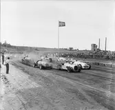 Start på Kanonloppet på Gelleråsen, Karlskoga. 1950-06-04