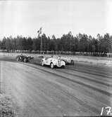 Sportbilskamp på Gelleråsen, Karlskoga. 1950-06-04