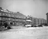Nybyggda HSB-hus vid Ullavigatan. 1946-01