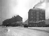 Nybyggda HSB-hus vid Ullavigatan. 1946-01