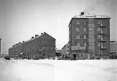 Nybyggda HSB-hus vid Ullavigatan. 1946-01
