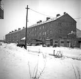 Nybyggda HSB-hus vid Ullavigatan. 1946-01