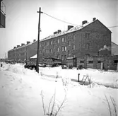 Nybyggda HSB-hus vid Ullavigatan. 1946-01