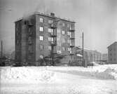 Nybyggda HSB-hus vid Ullavigatan. 1946-01