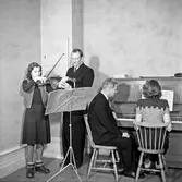 Musikundervisning. Örebro. 1946